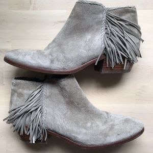 Sam Edelman suede fringe booties